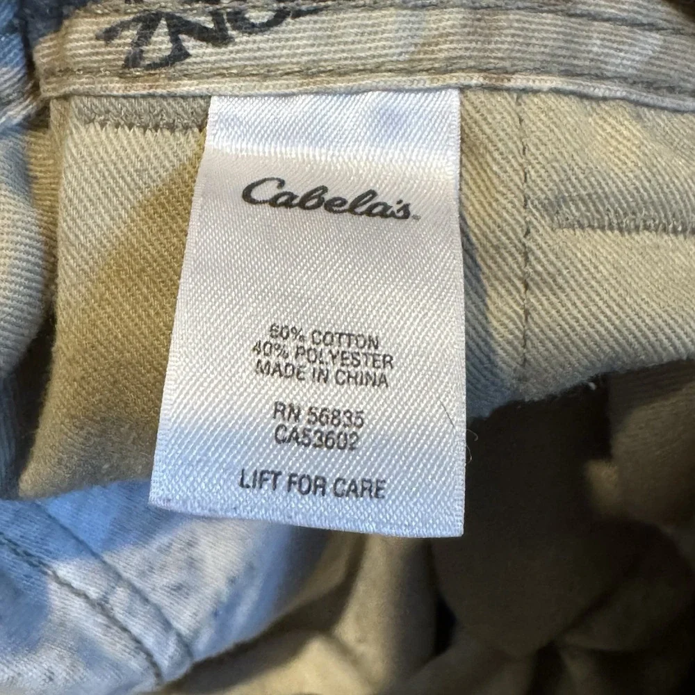 Cabela's Zonz Western Men's Camo Cargo Pants Size 30x29 Regular Hunting Pants